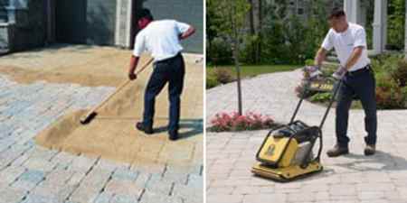 Sanding and Sealing Pavers