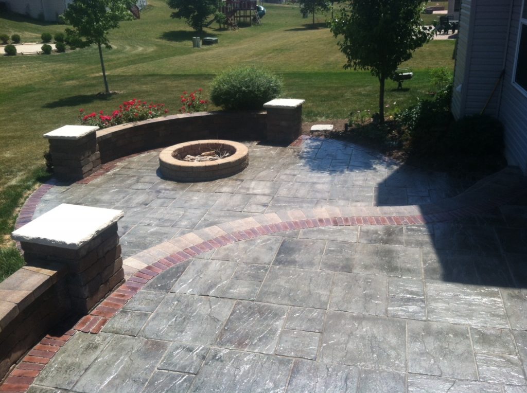 Patio with Firepit After