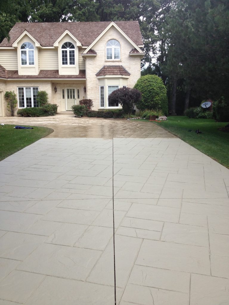 Block Driveway Before
