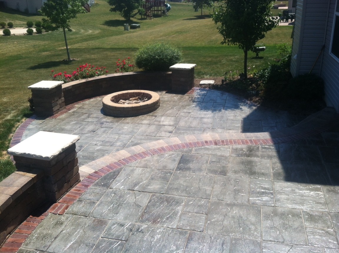 Stone Patio After