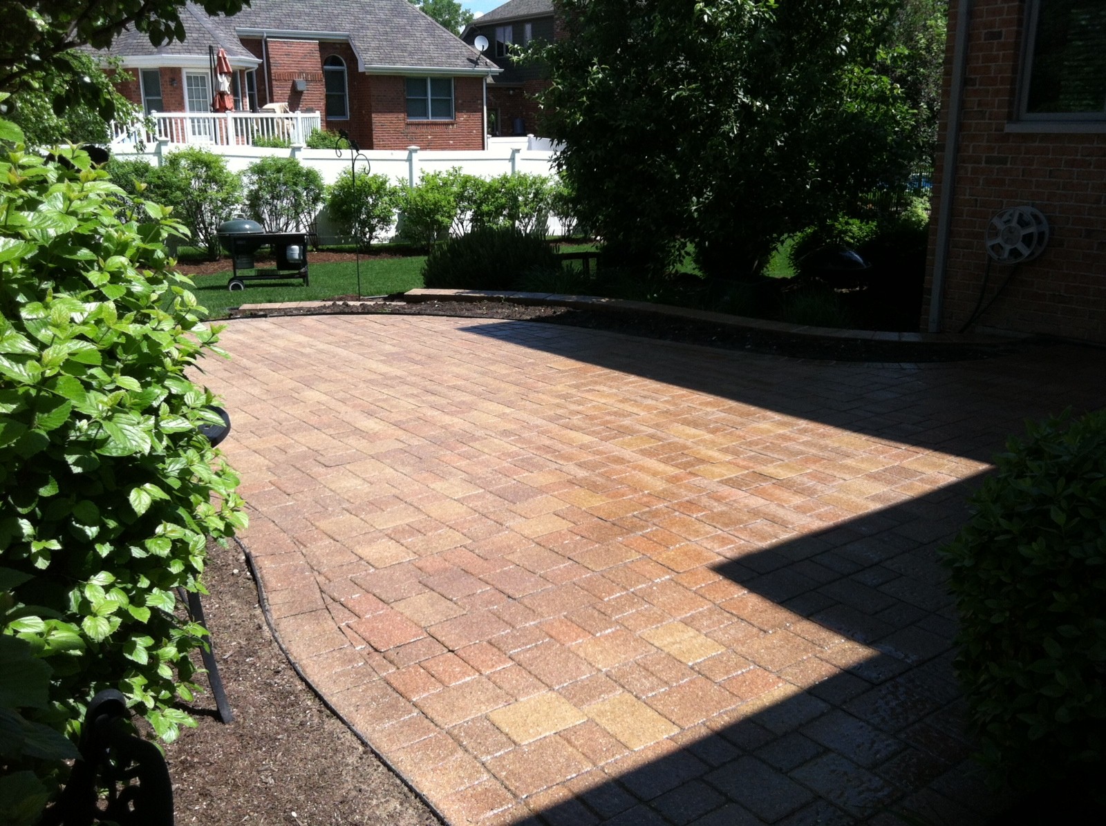 Brick Patio Finished